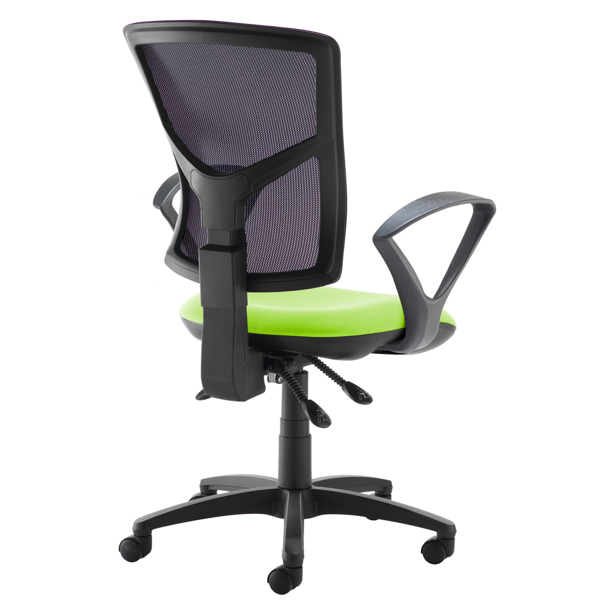 Senza mesh back operator chair with fixed arms - made to order - view 2