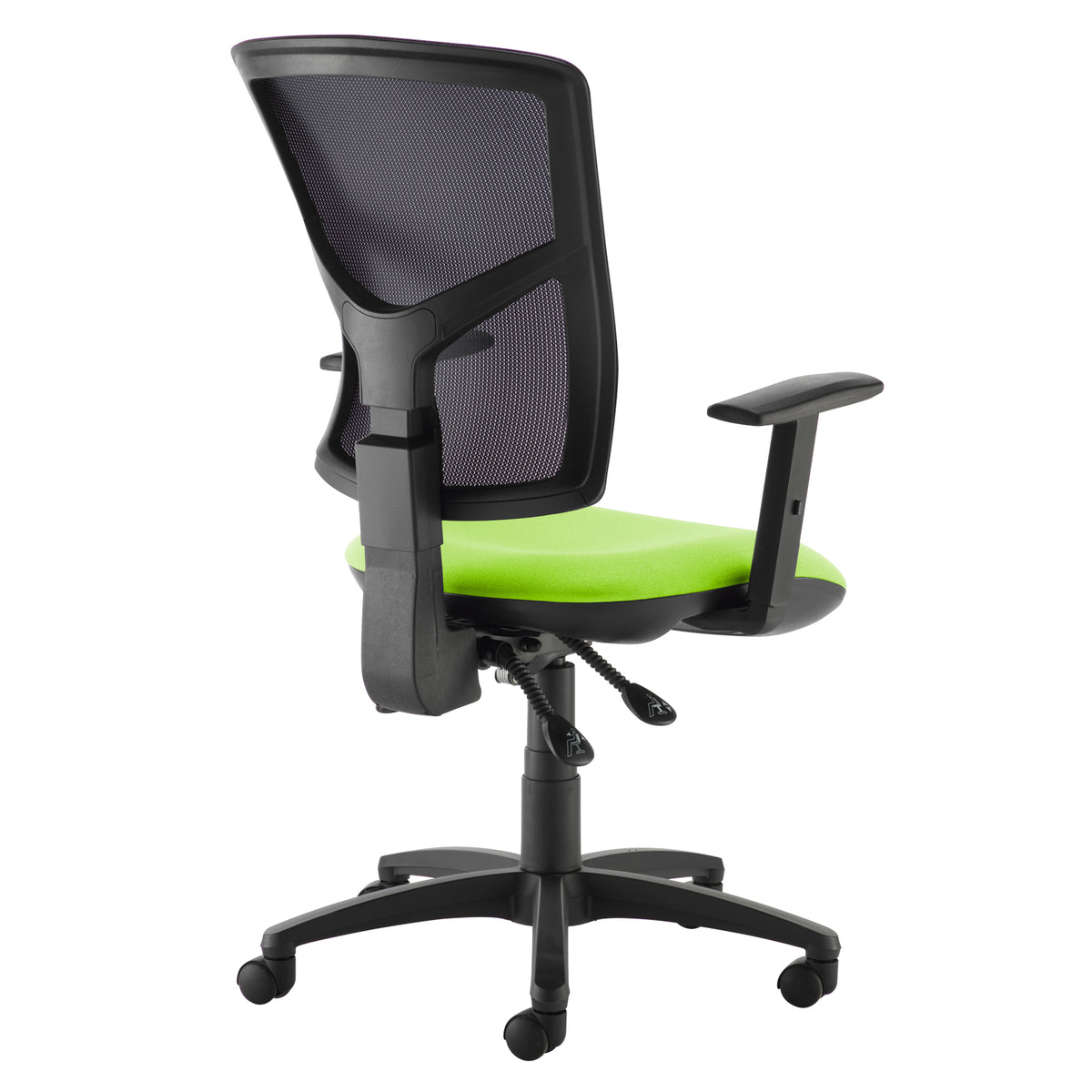 Senza mesh back operator chair with adjustable arms - made to order - view 2