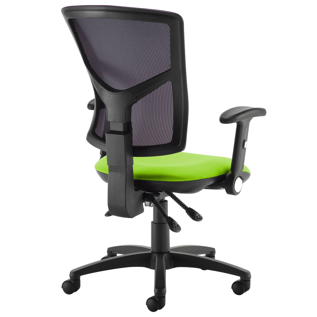 Senza mesh back operator chair with folding arms - made to order - view 2