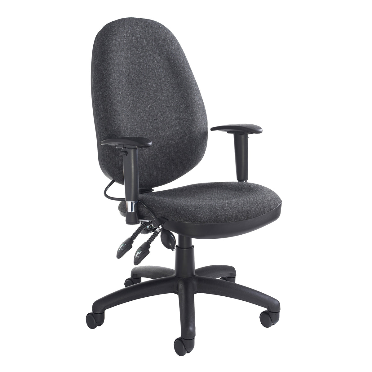 Sofia adjustable lumbar operators chair - charcoal - view 1