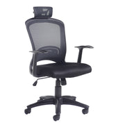Solaris mesh back operator chair - black - view 1