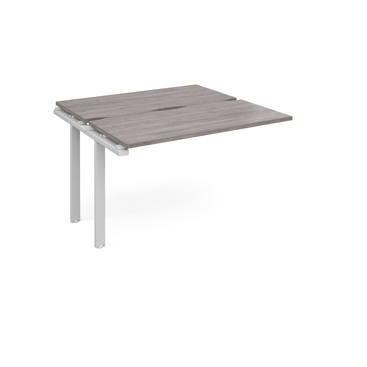 Adapt sliding top add on unit single 1200mm x 1200mm - white frame, Grey Oak Top - view 1