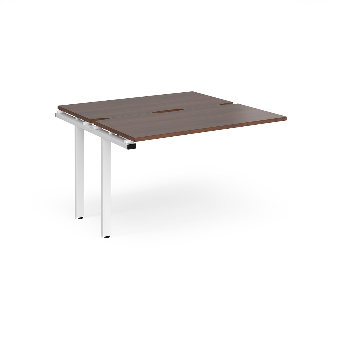 Adapt sliding top add on units 1200mm x 1200mm - white frame, Walnut top - view 1