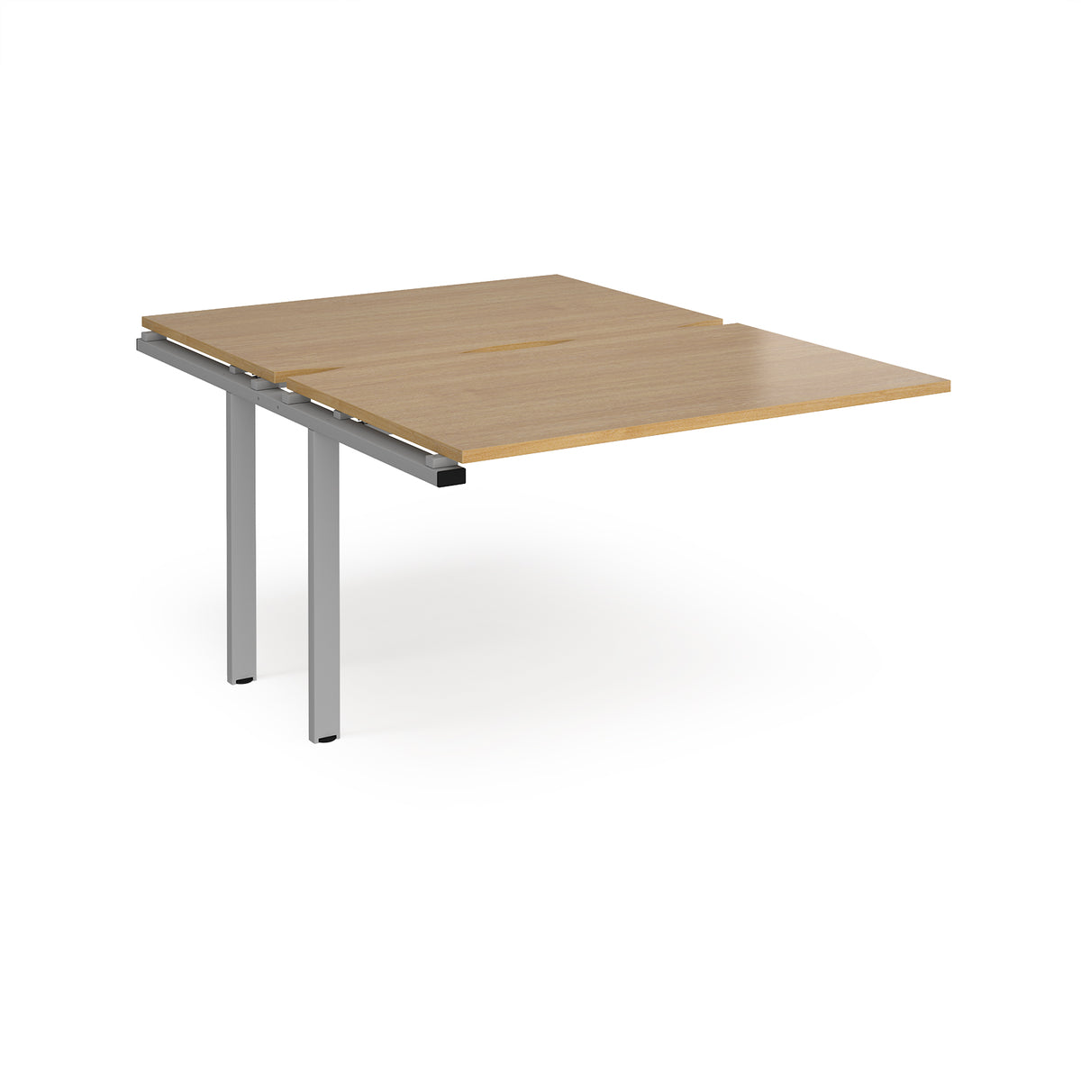Adapt sliding top add on units 1200mm x 1600mm - silver frame, Oak Top - view 1