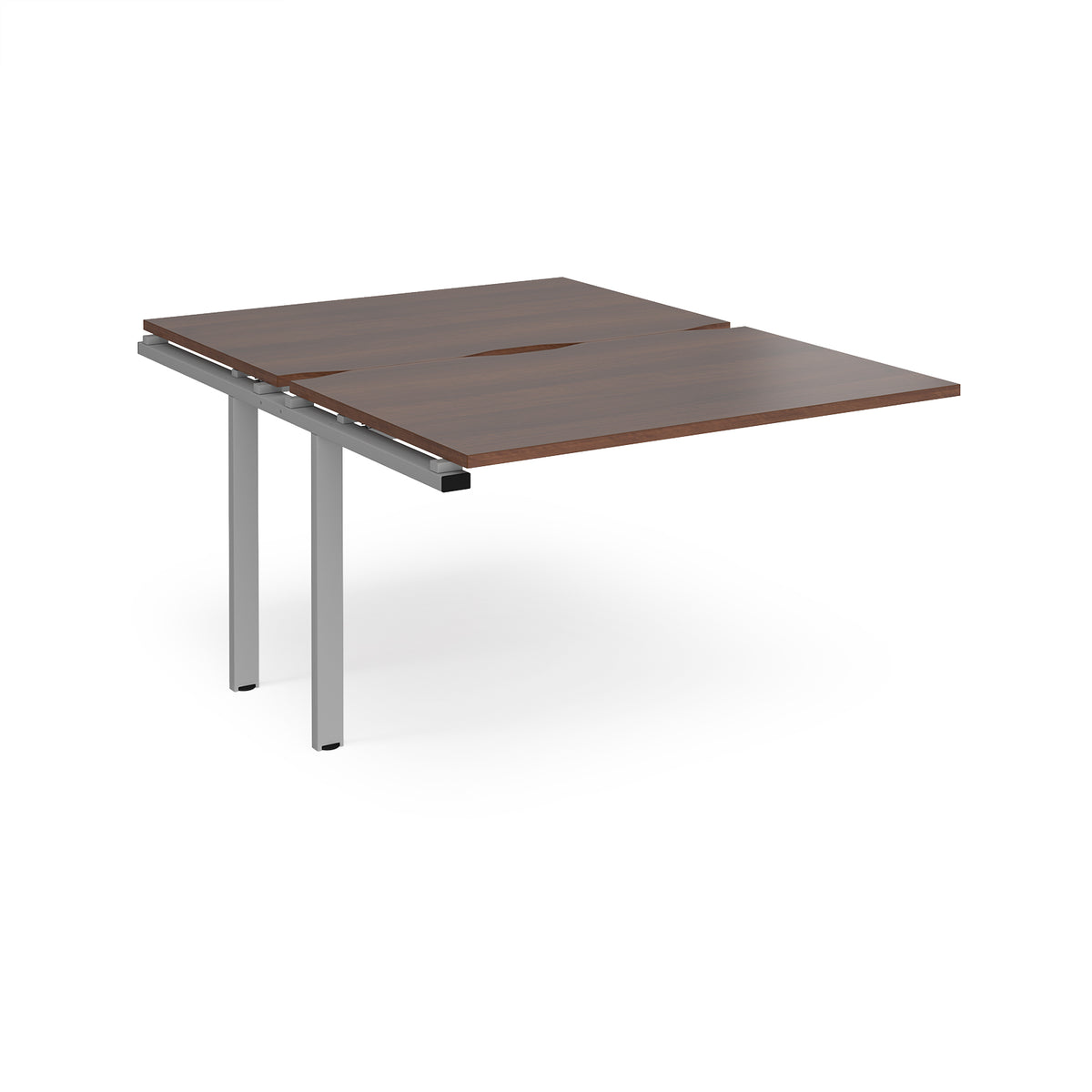 Adapt sliding top add on units 1200mm x 1600mm - silver frame, Walnut top - view 1