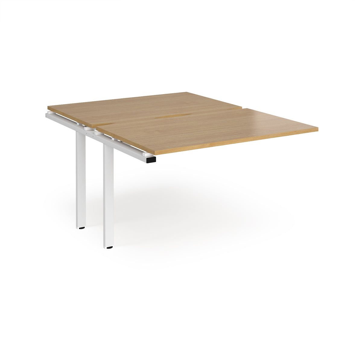 Adapt sliding top add on units 1200mm x 1600mm - white frame, Oak Top - view 1