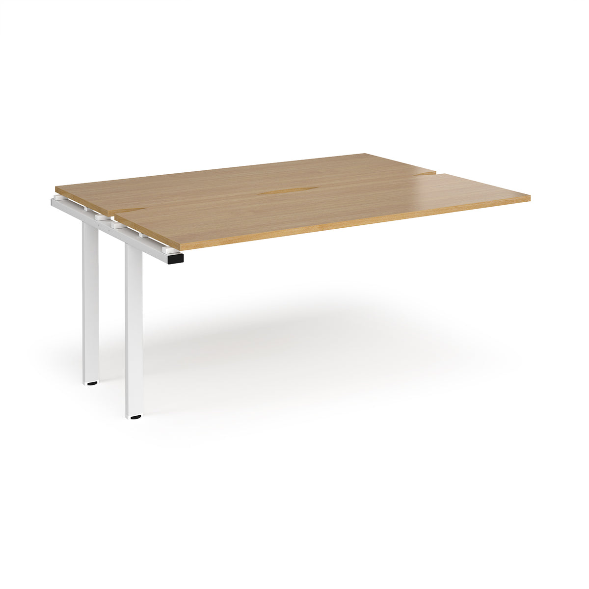 Adapt sliding top add on units 1600mm x 1200mm - white frame, Oak Top - view 1