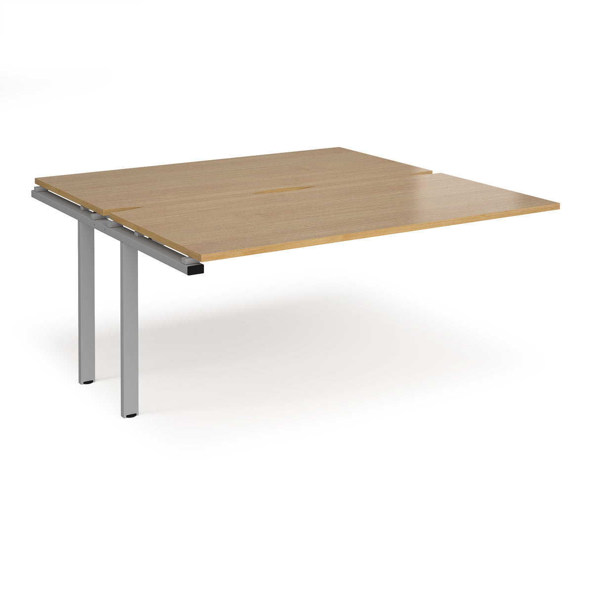 Adapt sliding top add on units 1600mm x 1600mm - silver frame, Oak Top - view 1