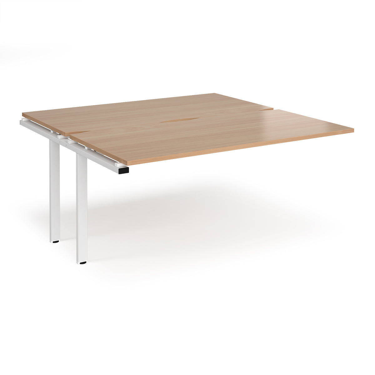 Adapt sliding top add on units 1600mm x 1600mm - white frame, Beech top - view 1