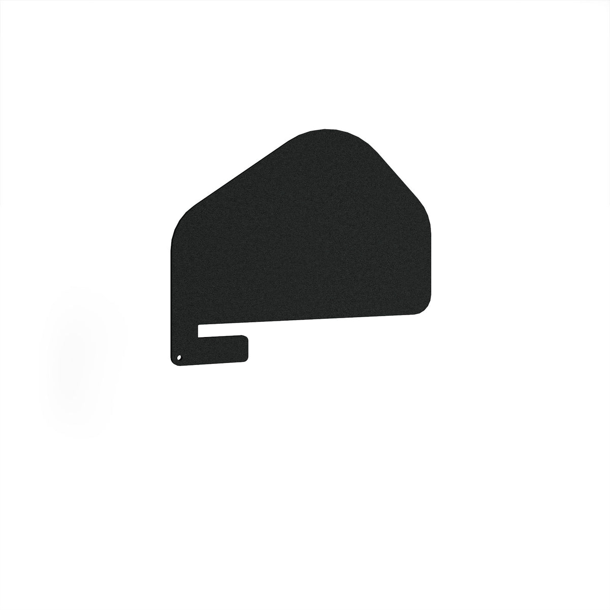 Forte Desk Screen - Black - view 1