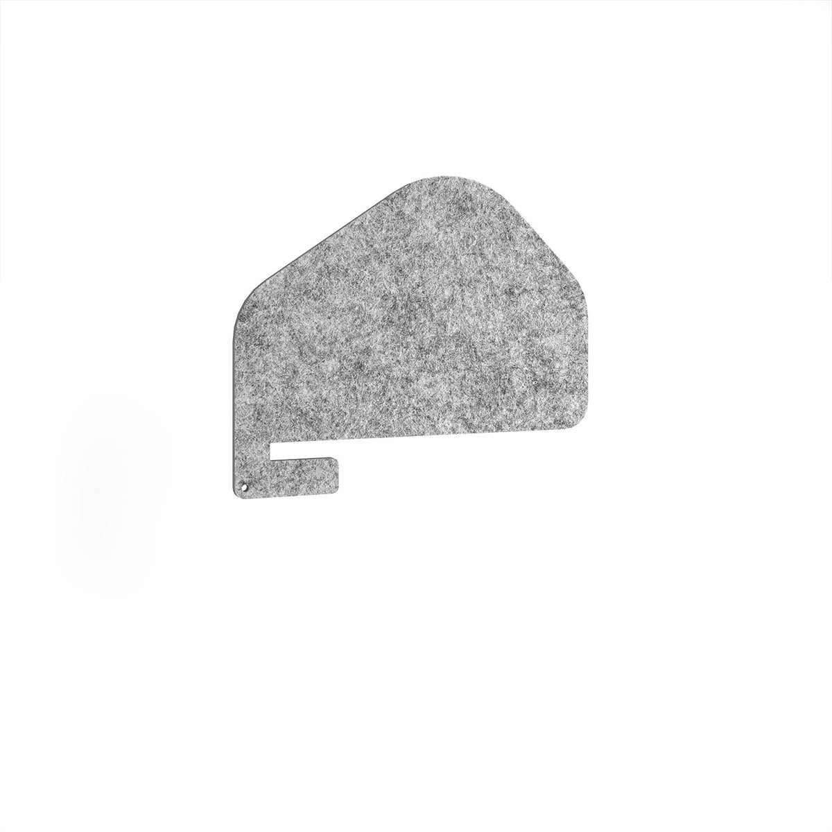 Forte Desk Screen - Dark Silver Grey - view 1
