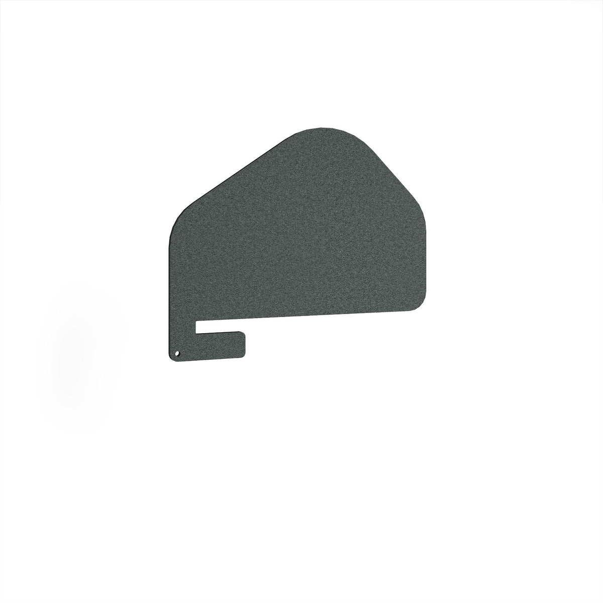 Forte Desk Screen - Moonlight Grey - view 1