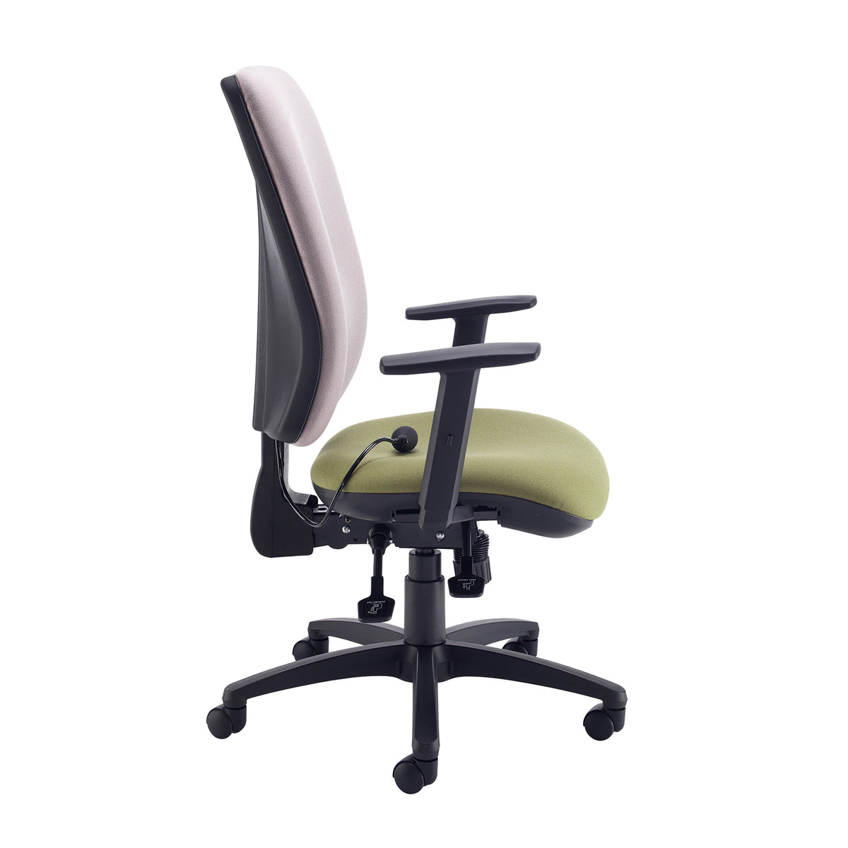 Senza XL fabric back operator chair with adjustable arms - made to order - view 2