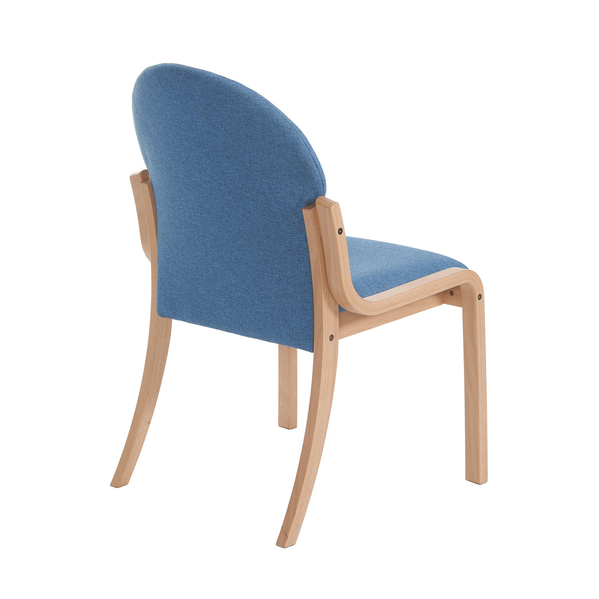 Tamar wooden frame conference chair with no arms - made to order - view 2