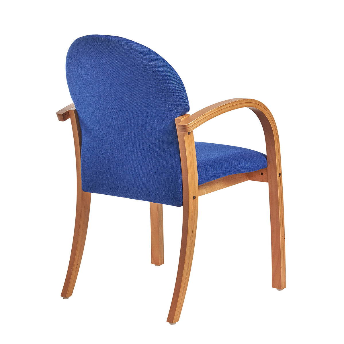 Tamar wooden frame conference chair with double arms - made to order - view 2