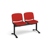 Taurus fully upholstered seating - bench 2 wide with 2 seats - view 1