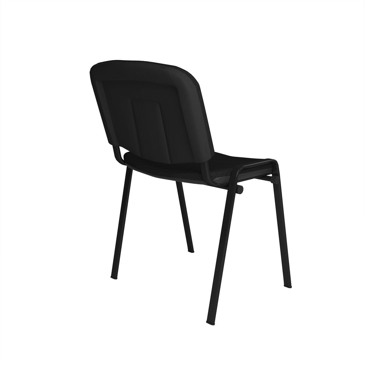 Taurus meeting room chair with black frame and no arms - black - view 3