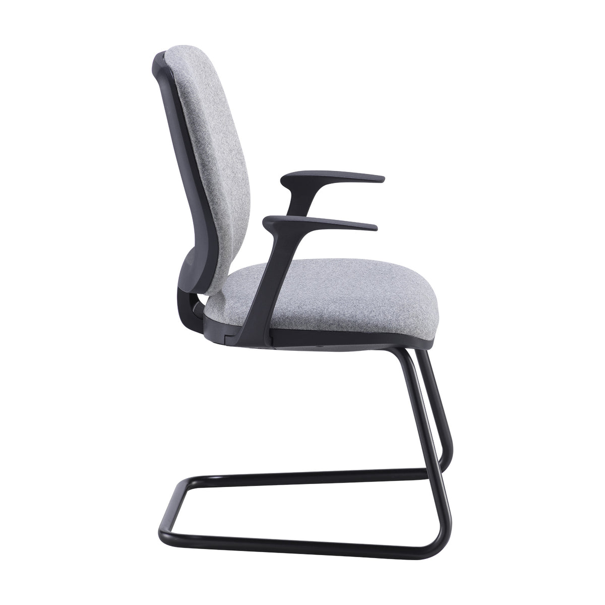 Tegan fabric cantilever frame visitors chair - made to order - view 2