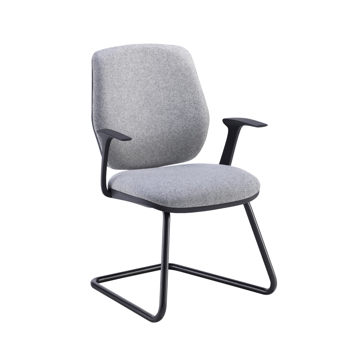 Tegan fabric cantilever frame visitors chair - made to order - view 1