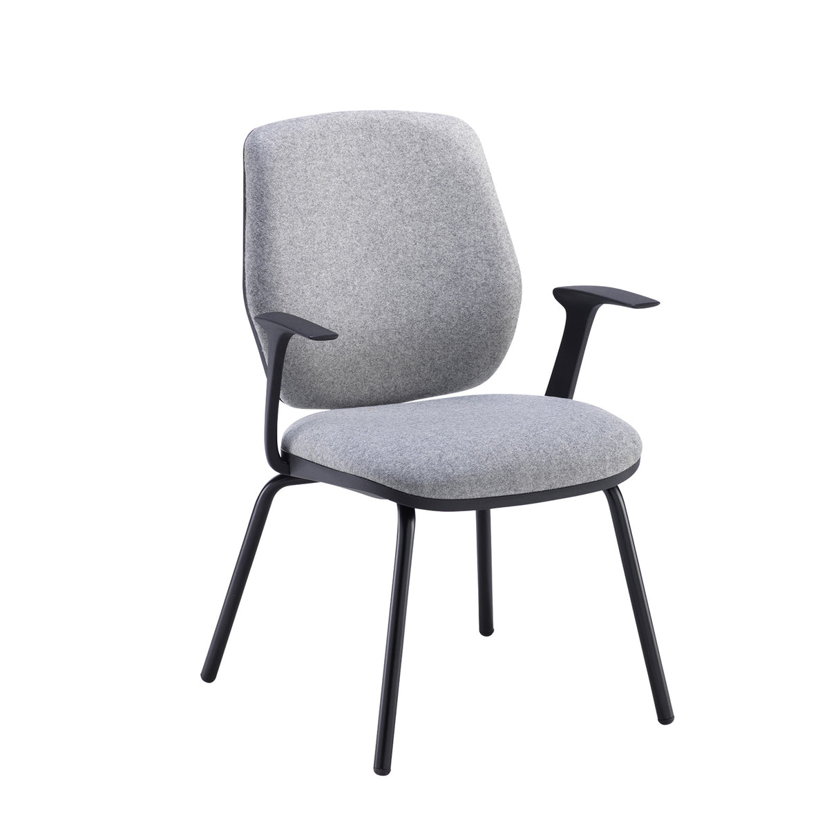 Tegan fabric 4 leg frame meeting chair - made to order - view 1