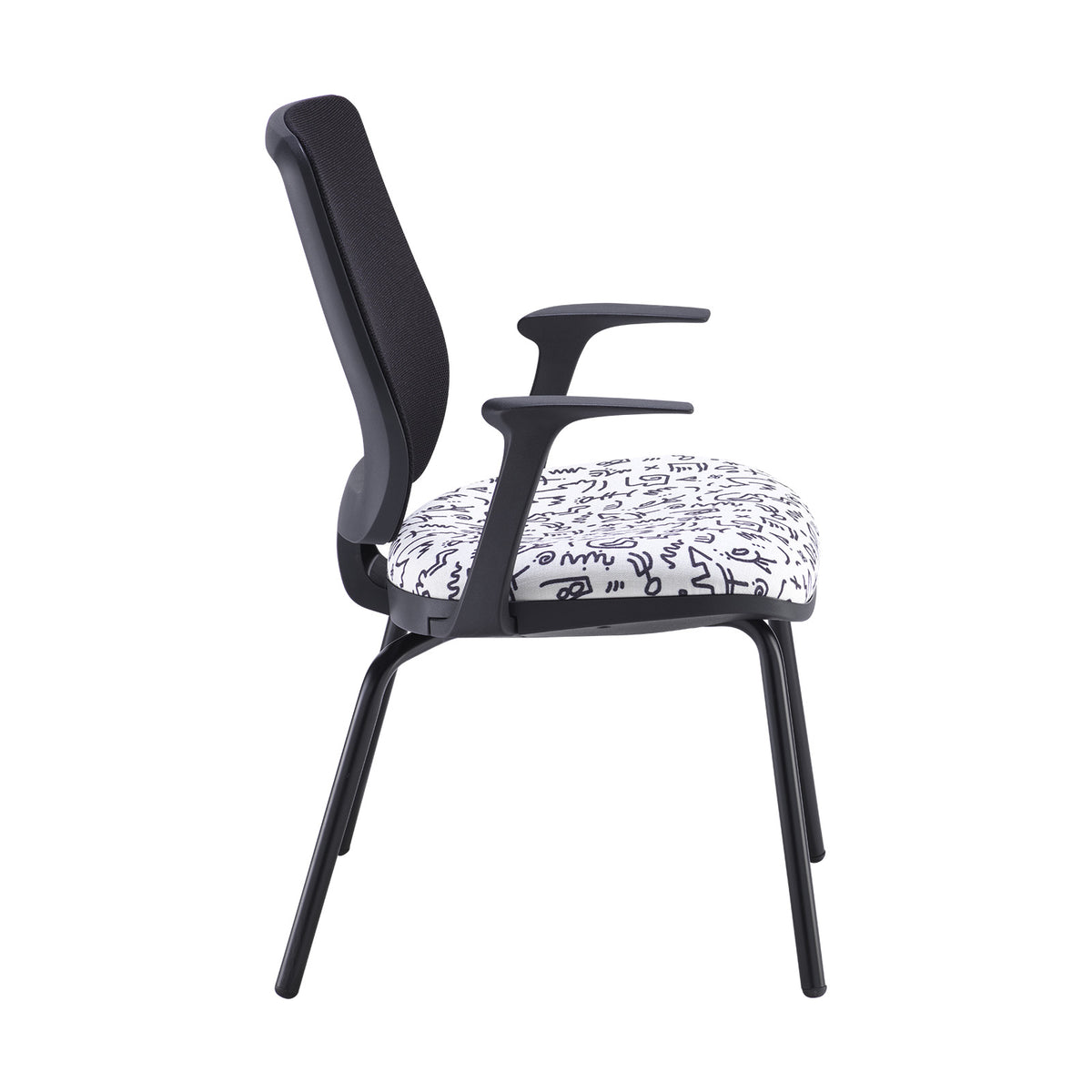 Tegan mesh back 4 leg frame meeting chair - made to order - view 2