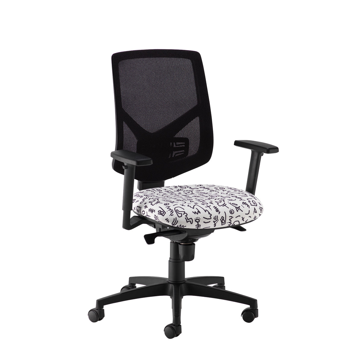 Tegan mesh back asynchro operator chair with 2D arms - made to order - view 1