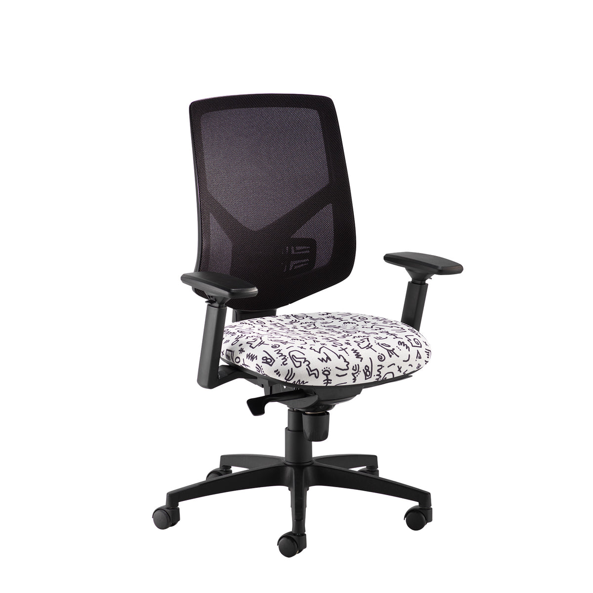 Tegan mesh back asynchro operator chair with 3D arms - made to order - view 1