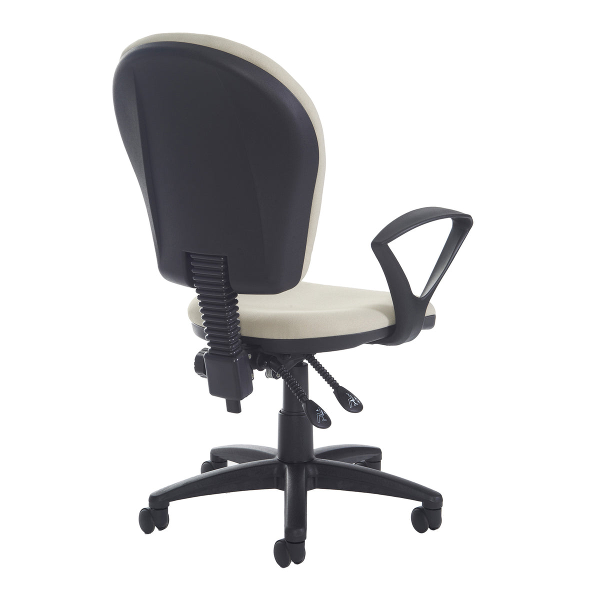 Altino High fabric back PCB operator chair with fixed arms - made to order - view 2