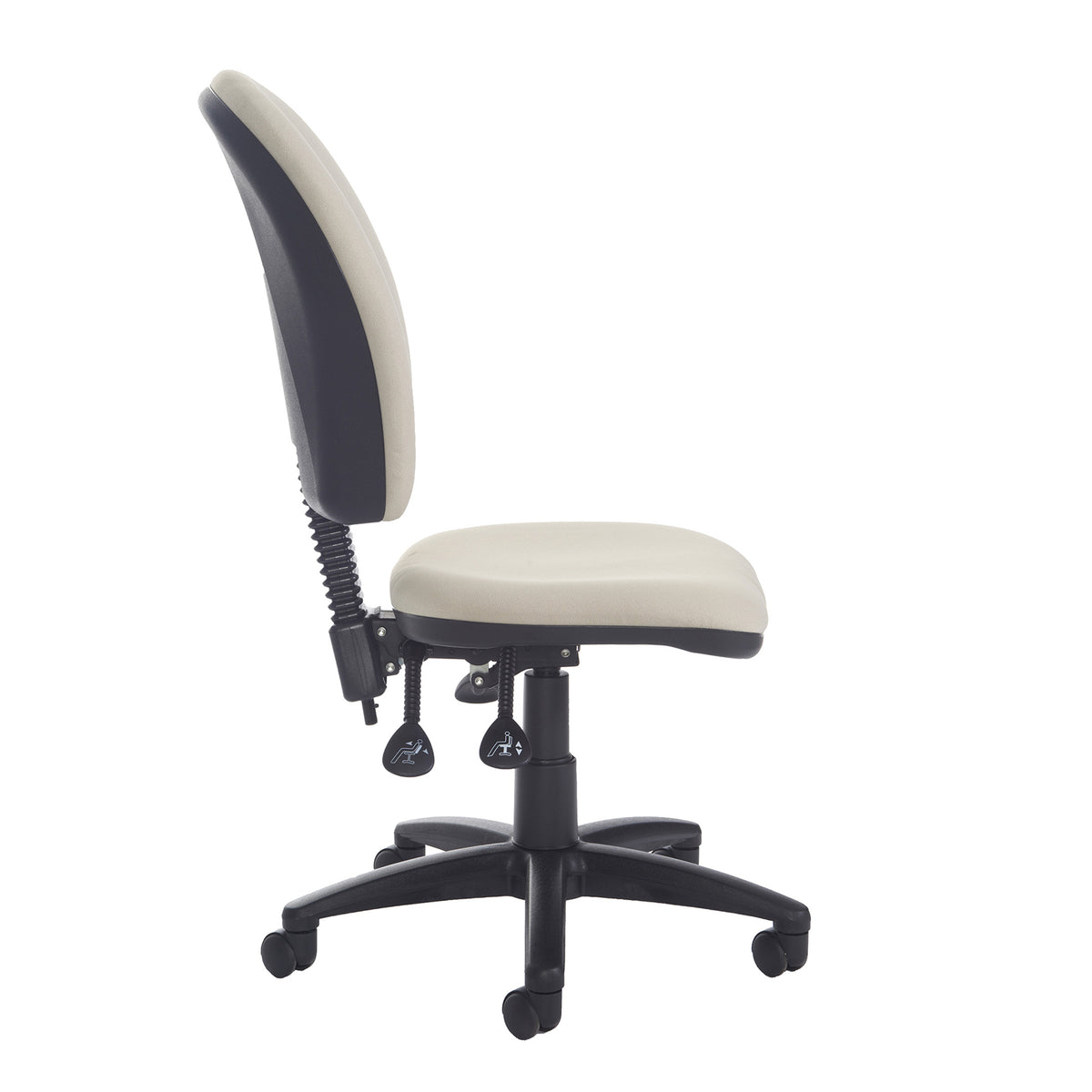 Altino High fabric back asynchro operator chair with no arms - made to order - view 1
