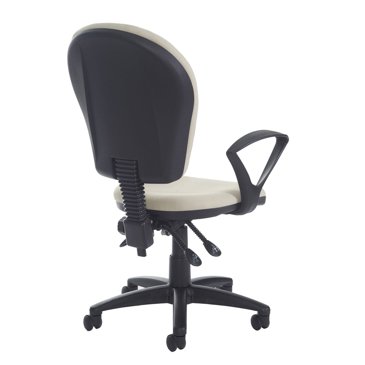 Altino High fabric back asynchro operator chair with fixed arms - made to order - view 2