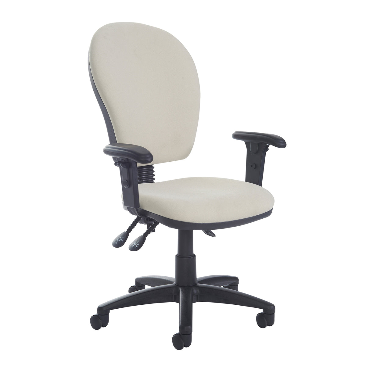 Altino High fabric back asynchro operator chair with adjustable arms - made to order - view 1