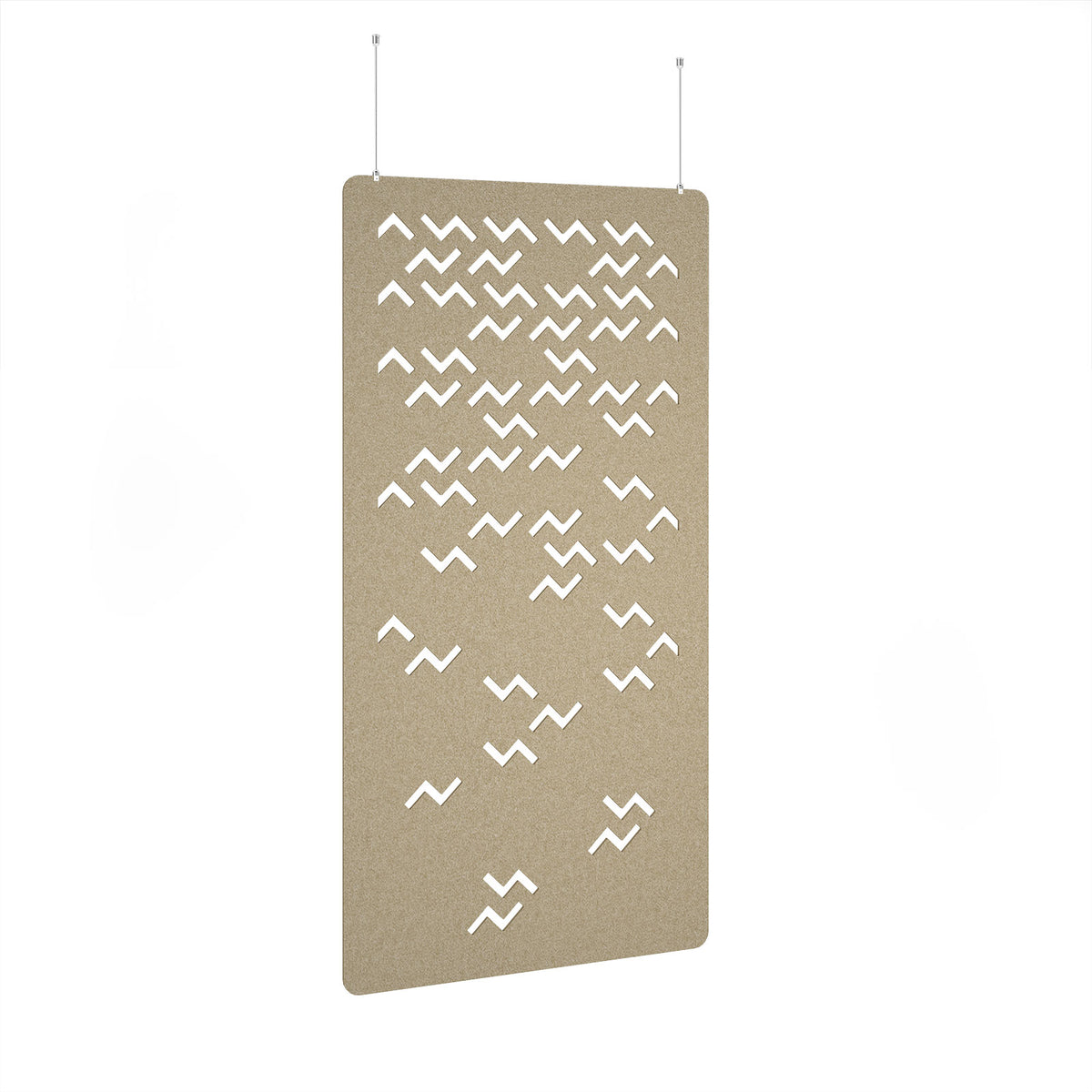 Twist Hanging Panel 1200w - Dark Camel - view 1