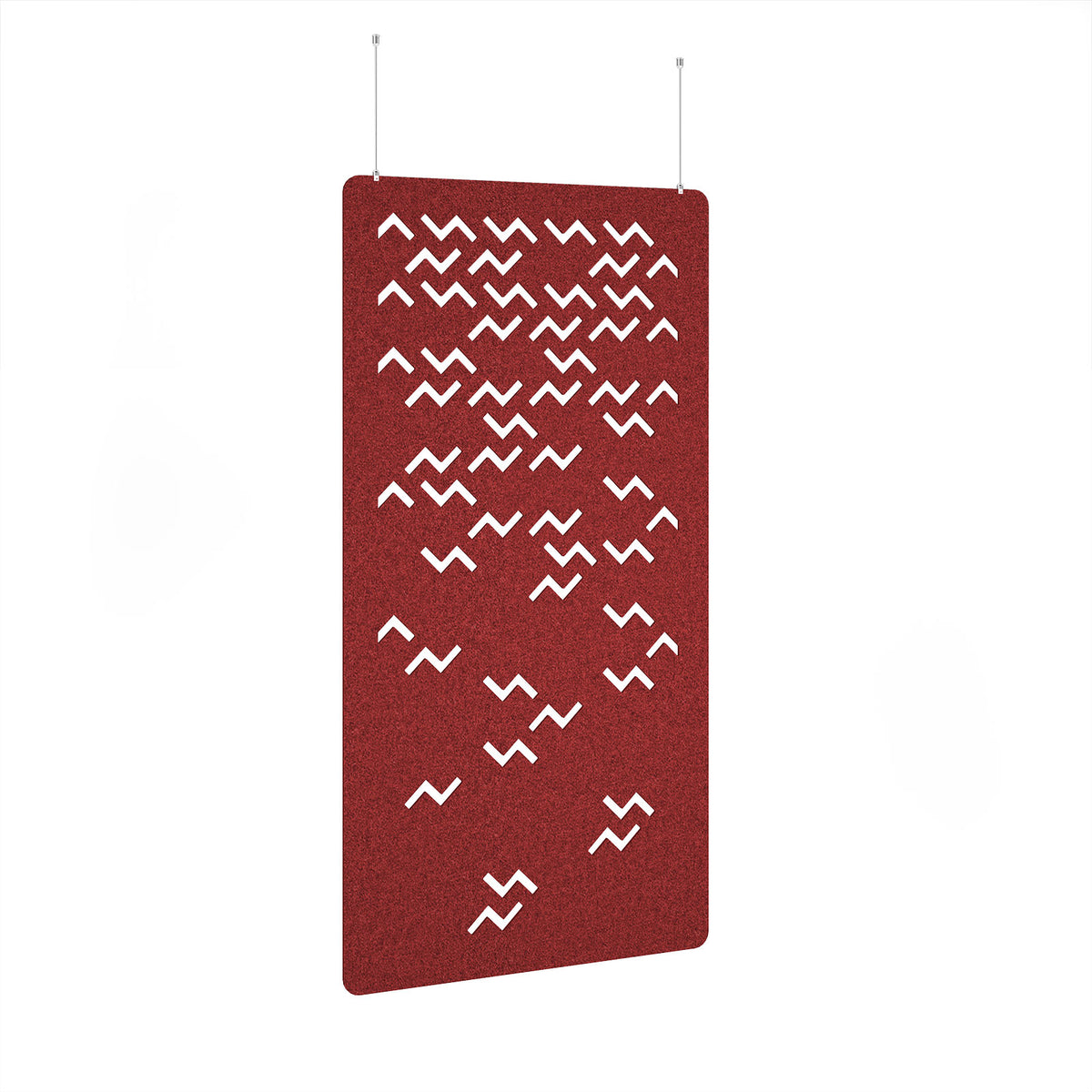 Twist Hanging Panel 1200w - Pure Red - view 1