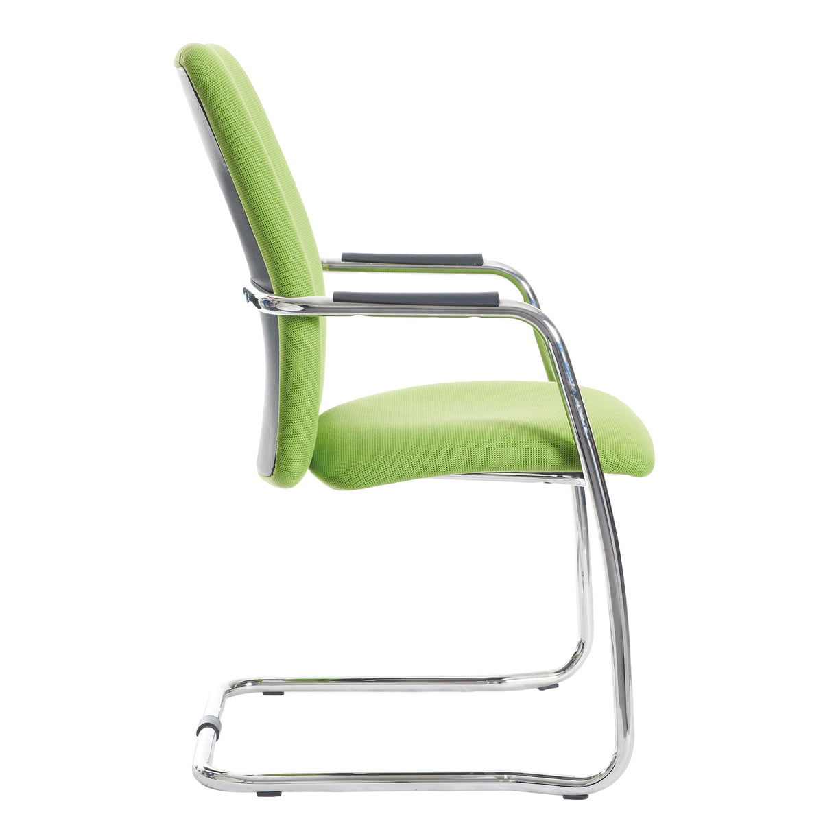 Tuba chrome cantilever frame conference chair with fully upholstered back - made to order - view 3