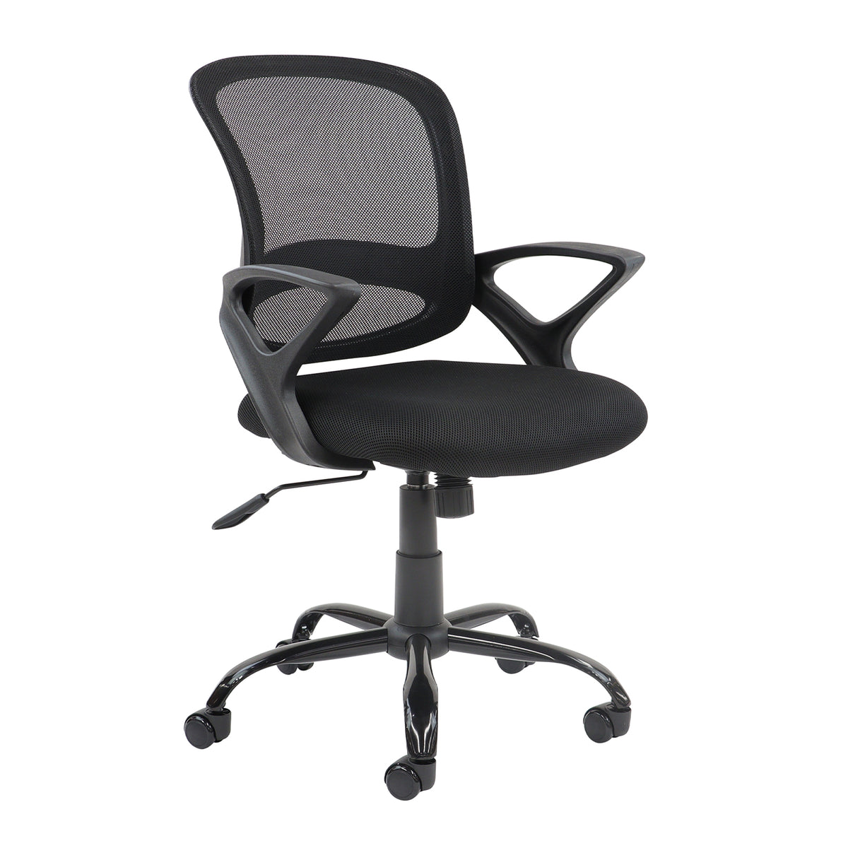 Tyler mesh back operator chair with black frame - view 1