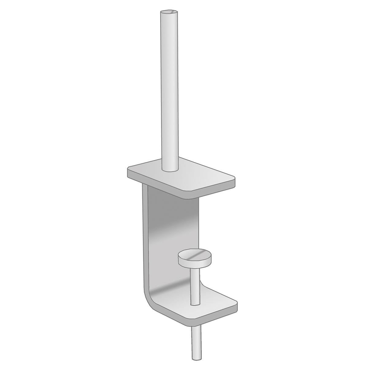 Universal fabric screen brackets for desktops 15mm-36mm (pair) - view 1