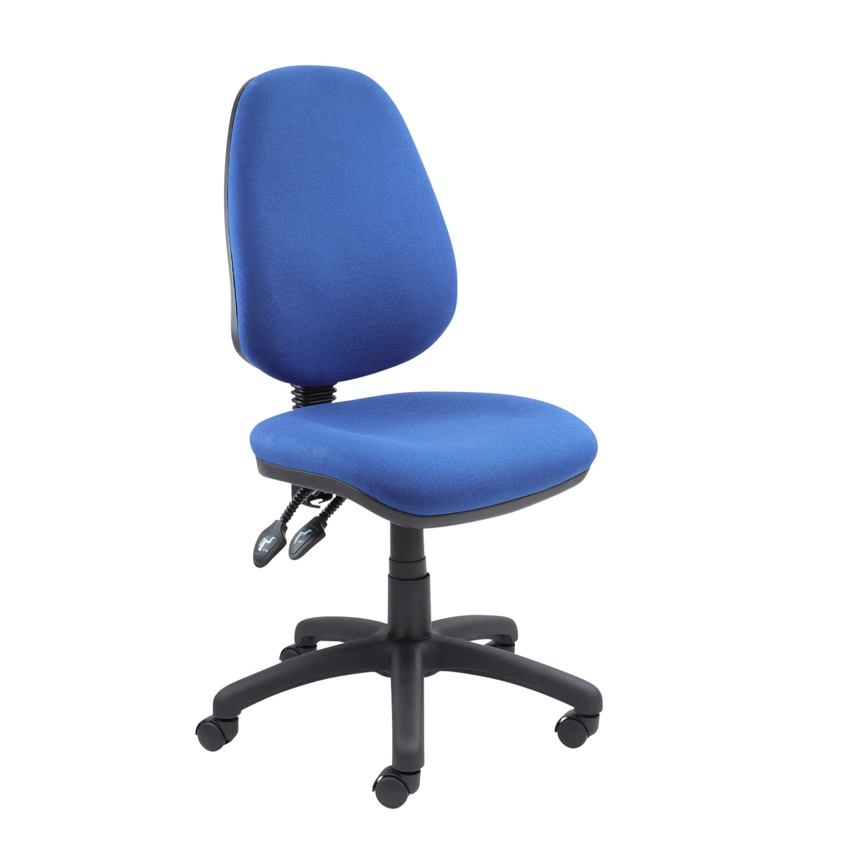 Vantage 100 2 lever PCB operators chair with no arms - blue - view 1