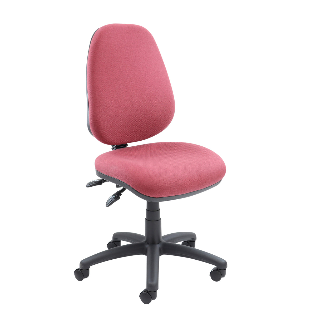 Vantage 100 2 lever PCB operators chair with no arms - burgundy - view 1