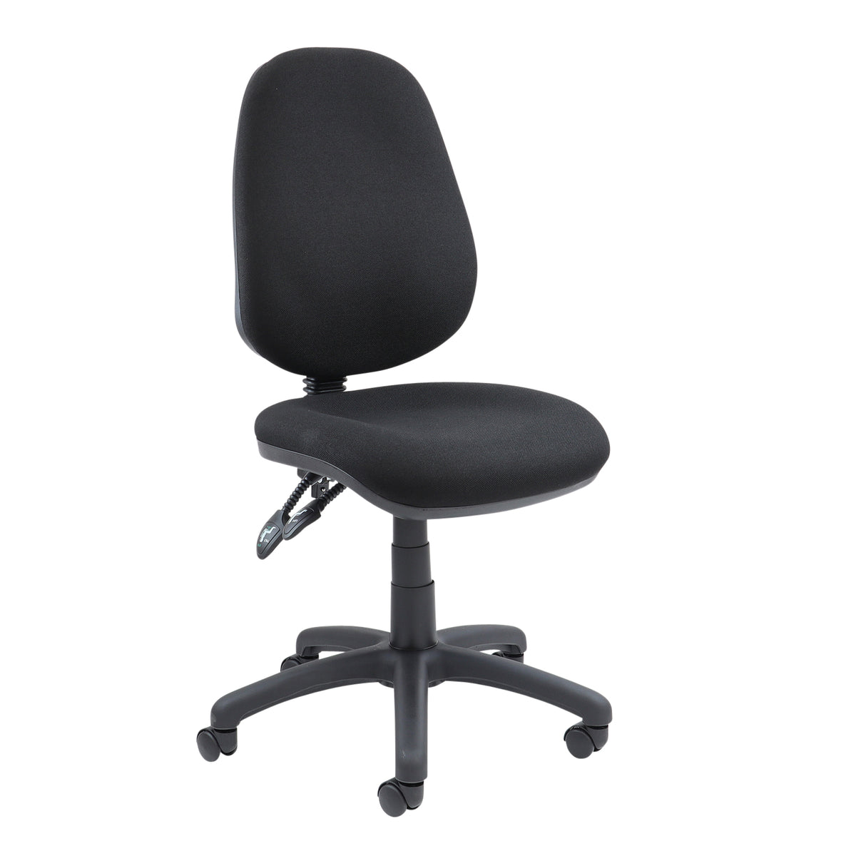 Vantage 100 2 lever PCB operators chair with no arms - black - view 1