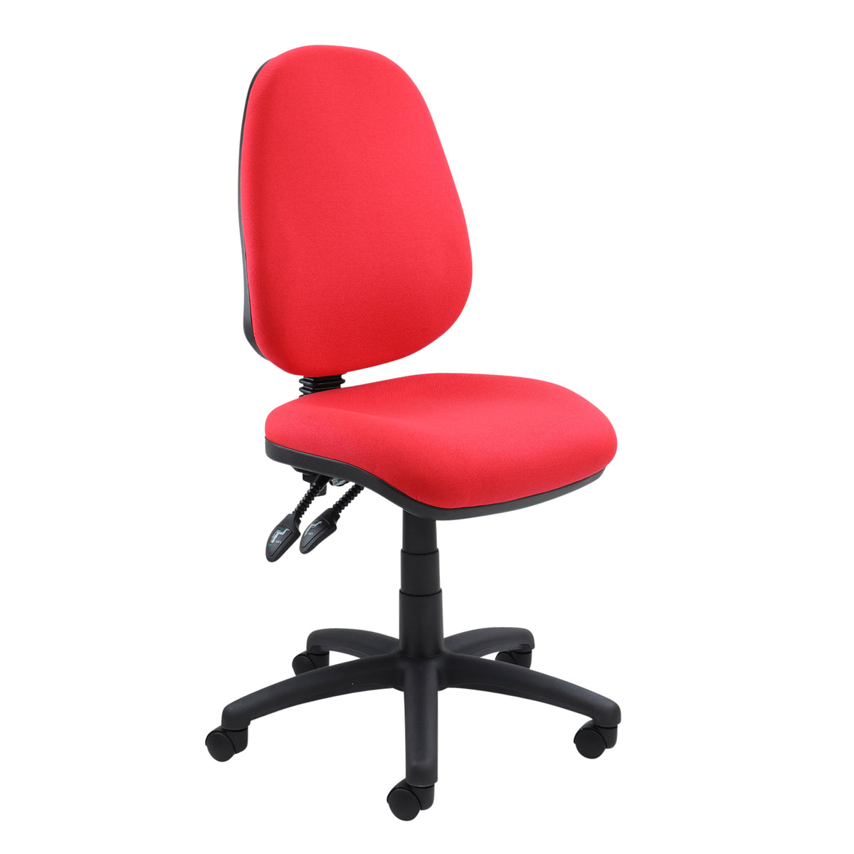 Vantage 100 2 lever PCB operators chair with no arms - red - view 1