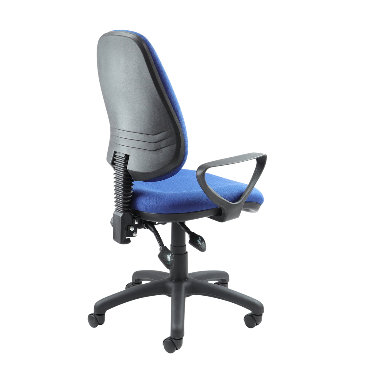 Vantage 100 2 lever PCB operators chair with fixed arms - blue - view 2