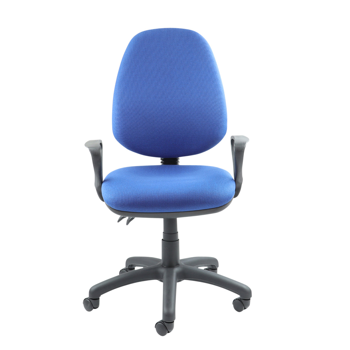 Vantage 100 2 lever PCB operators chair with fixed arms - blue - view 4