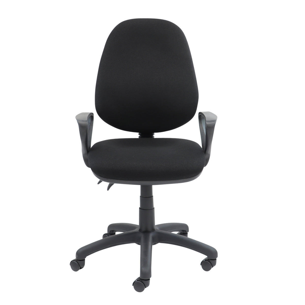Vantage 100 2 lever PCB operators chair with fixed arms - black - view 4