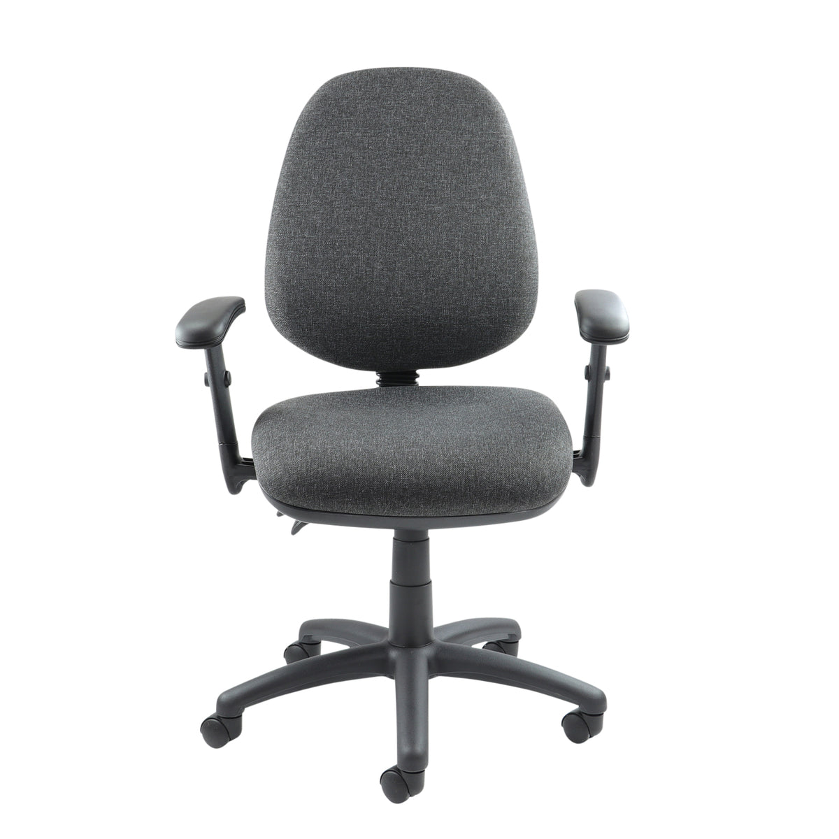Vantage 100 2 lever PCB operators chair with adjustable arms - charcoal - view 4