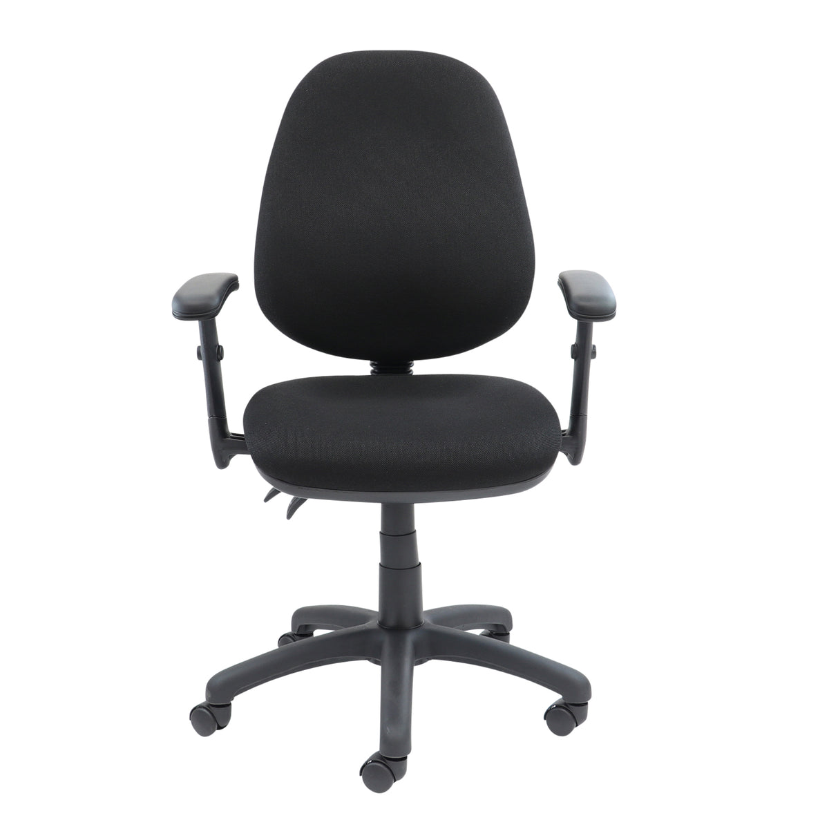 Vantage 100 2 lever PCB operators chair with adjustable arms - black - view 4