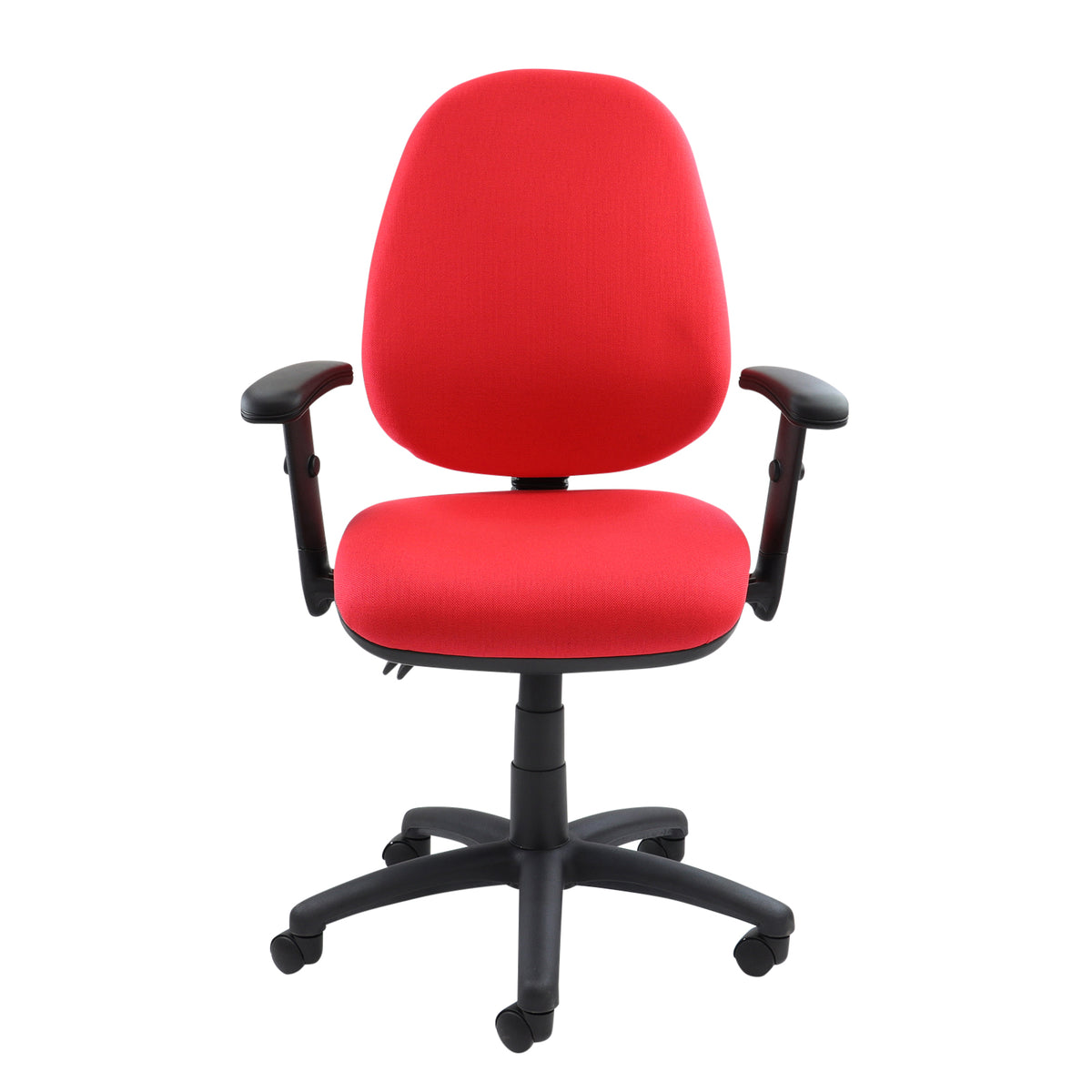 Vantage 100 2 lever PCB operators chair with adjustable arms - red - view 4