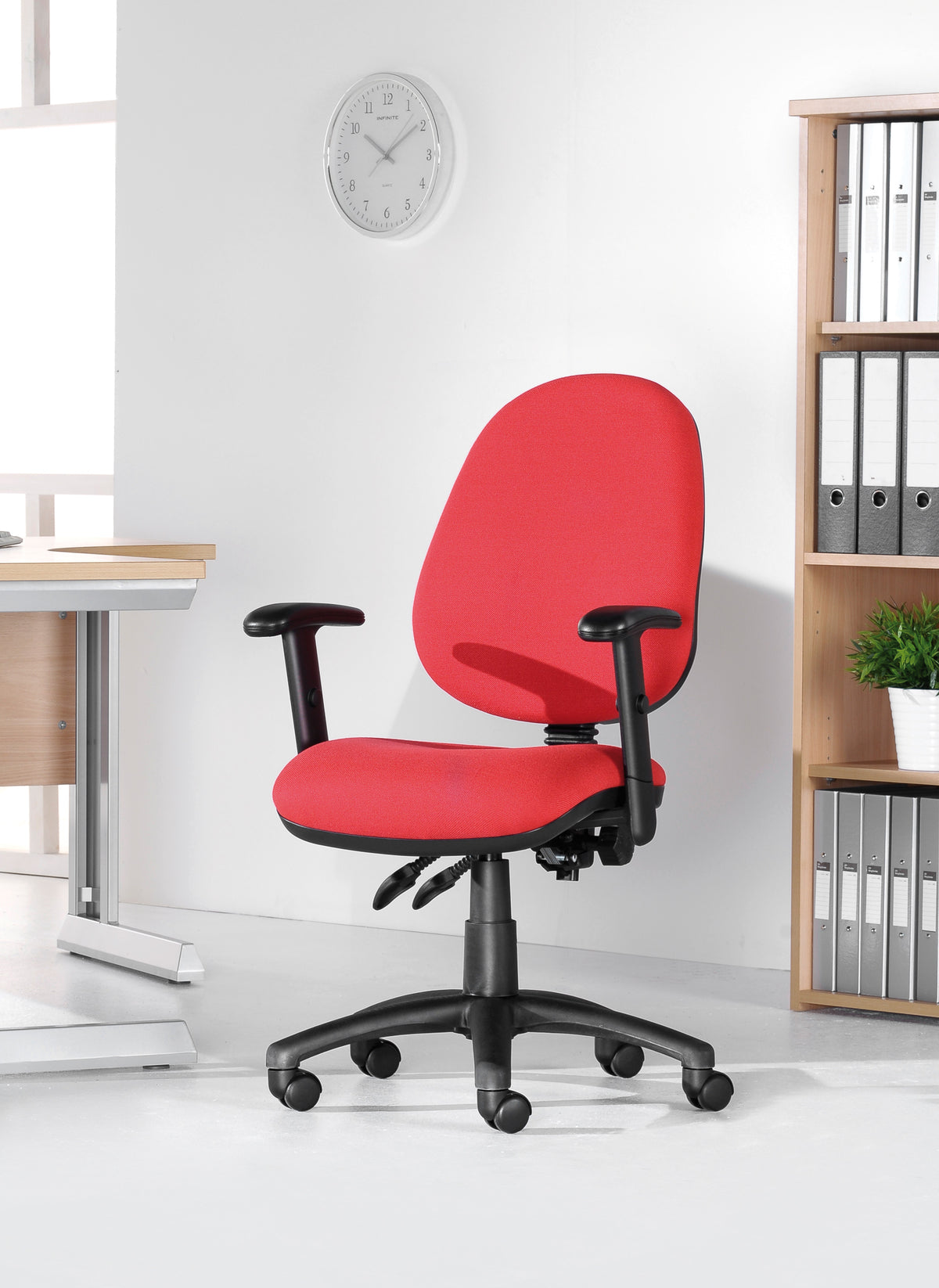 Vantage 100 2 lever PCB operators chair with no arms - blue - view 5