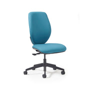 Virgil fabric task chair with integrated seat slide, back height adjustment, synchronised mechanism - made to order - view 1