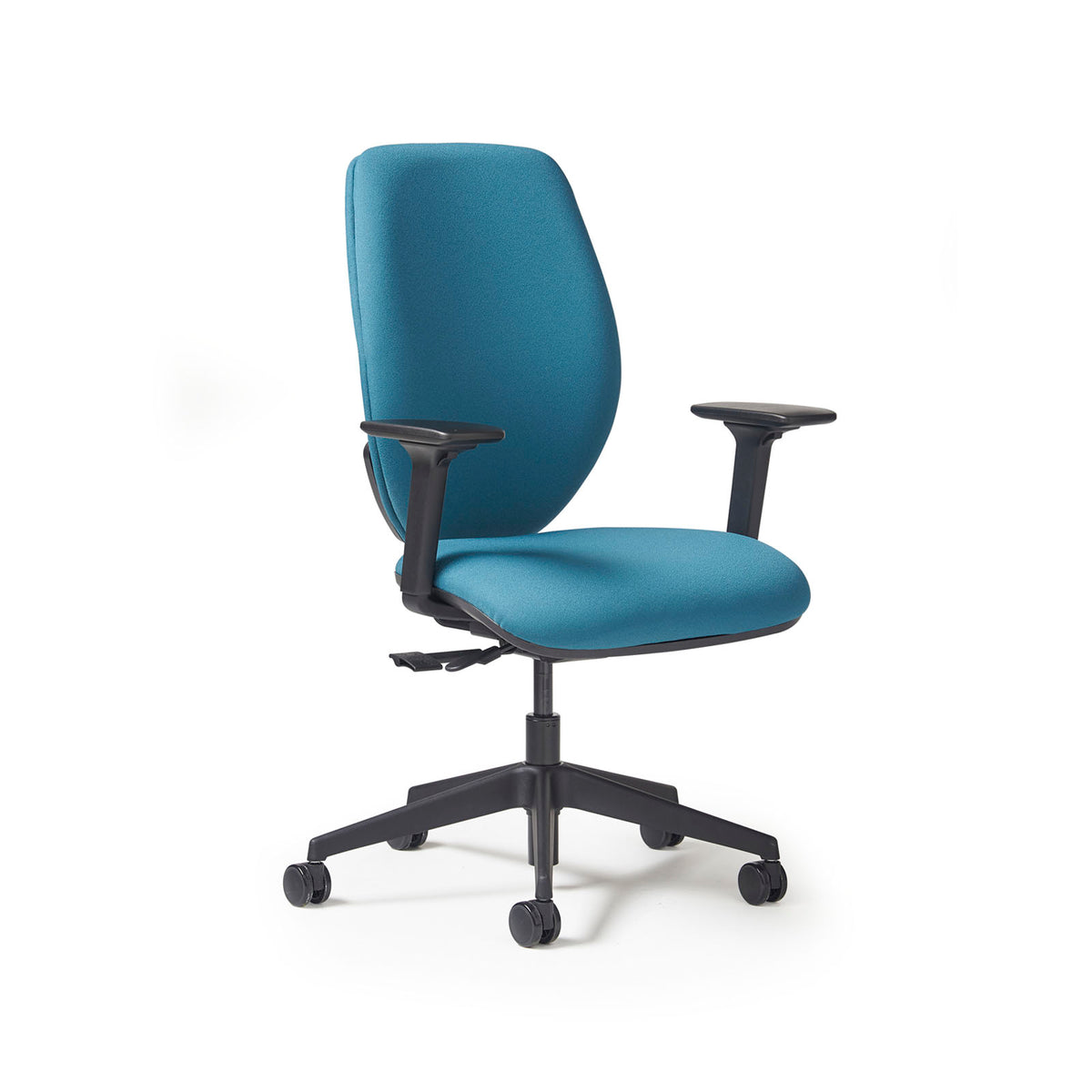 Virgil fabric task chair with integrated seat slide, back height adjustment and synchronised mechanism with 4D adjustable arms - made to order - view 1