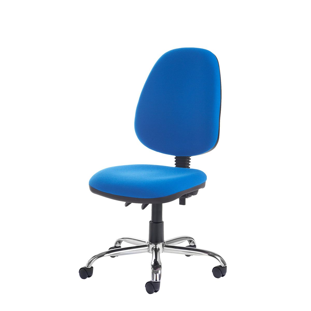Jota High fabric back PCB operator chair with no arms and chrome base - made to order - view 1